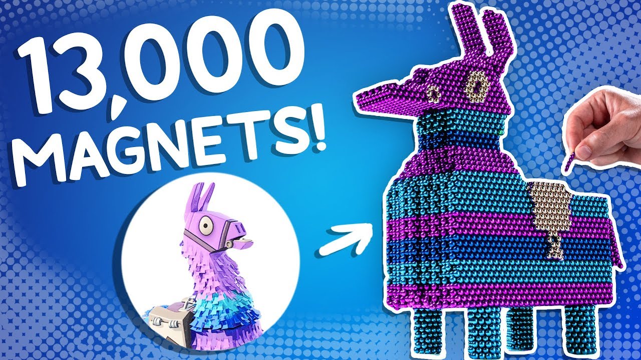 program Forberedende navn fællesskab We Built the Fortnite Llama out of 13,000 Magnets! - YouTube