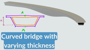 Revit adaptive family | Curved box girder bridge with varying height