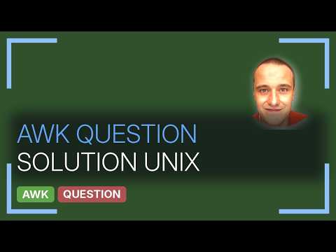Unix & Linux: Loop a list through awk (3 Solutions!!)