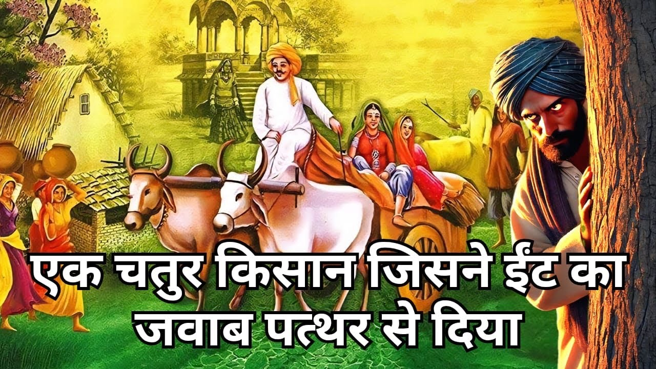 एक चतुर किसान की कहानी, किसान ने ठग को दिया ईट का जवाब पत्थर से| हिंदी कहानी| Hindi Kahani 