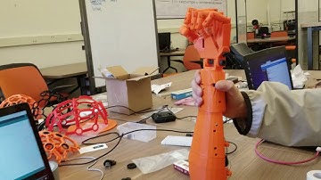 First Stage Control EMG of Prosthetic Robotic Arm Using a $40 MyoWare Board & Muscles