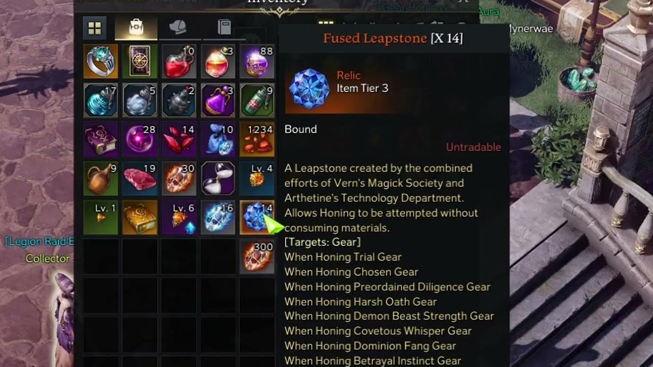 Lost Ark When To Use Fused Leapstone