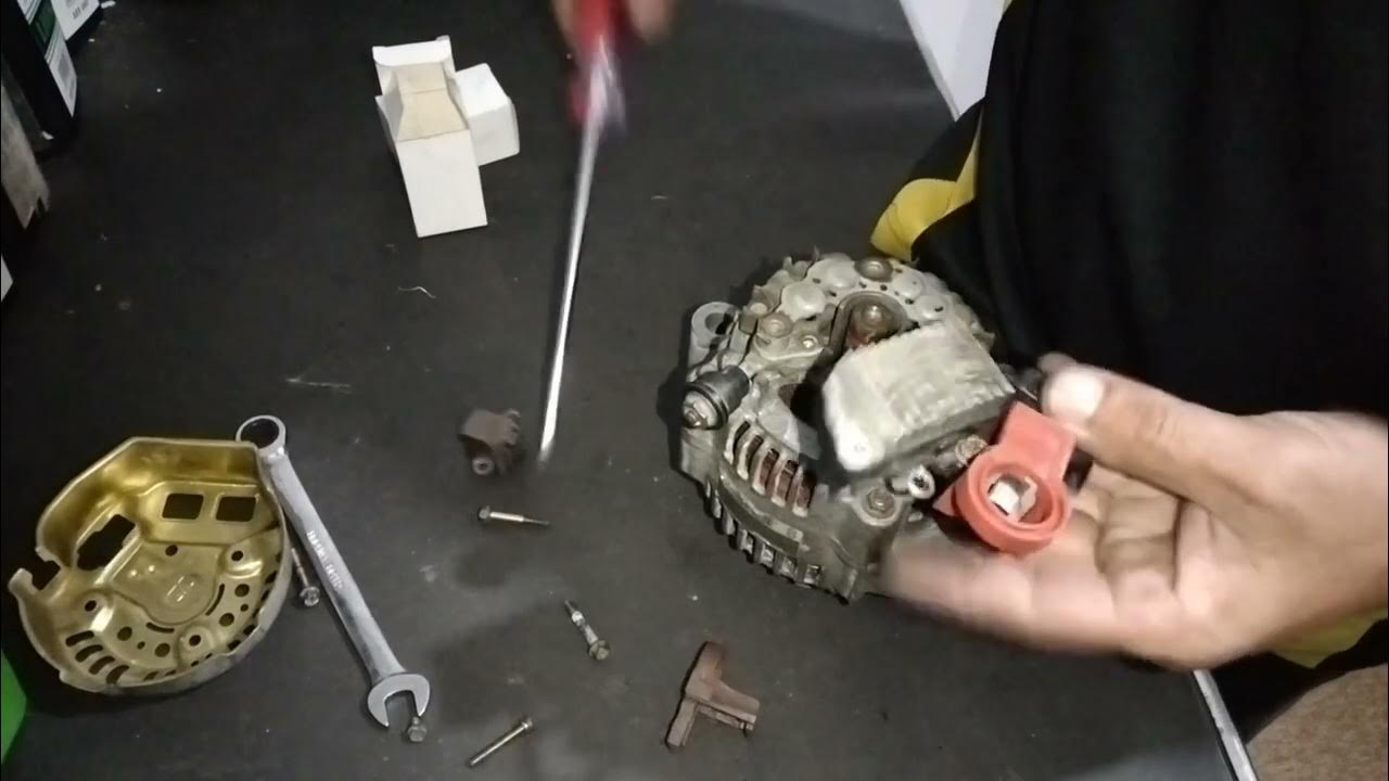 DIY cara tukar carbon brush alternator YouTube