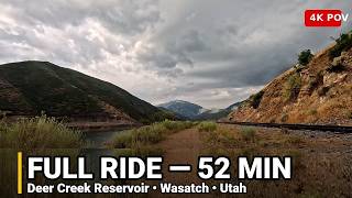 FULL RIDE: Deer Creek Reservoir, Utah in 4K — 52 Minutes of Gravel Cycling | Virtual Trainer
