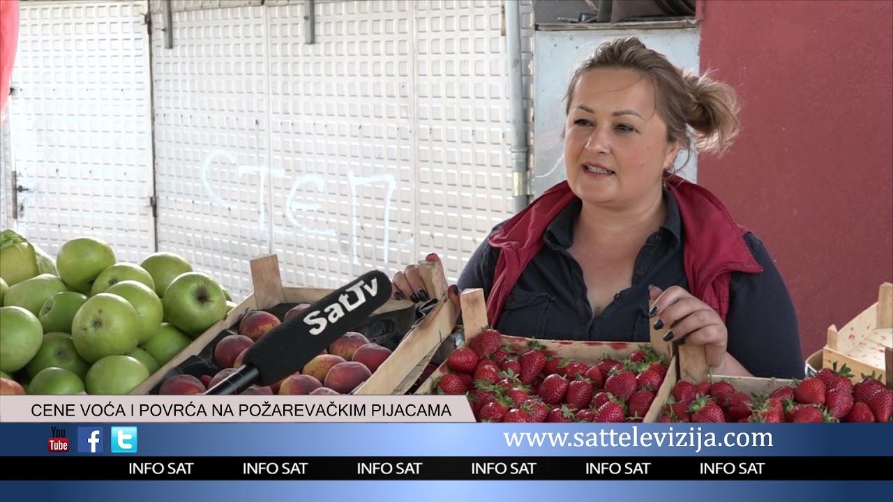 CENE VOĆA I POVRĆA NA POŽAREVAČKIM PIJACAMA