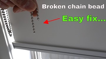 How to fix broken blind chain cord