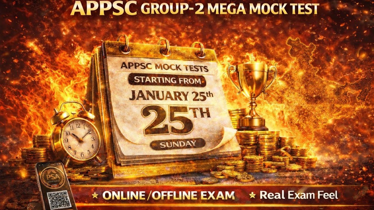   FREE ఎపిపిఎస్సీ Group-2 Mock Test With Live Rankings | Compete With Serious Aspirants