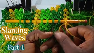 MACRAME BAG TUTORIAL - Slanting Waves Pattern/Part 4.