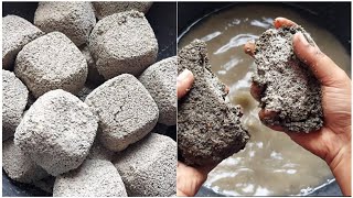 ASMR:;🤗Gritty concrete crumbling in dry&dip//how I make(request)/satisfying video 🥰
