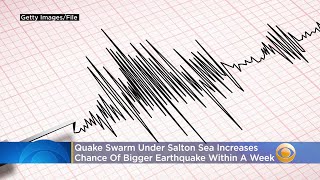 Quake Swarm Under Salton Sea Increases Chances Of Bigger Earthquake Over Next 7 Days