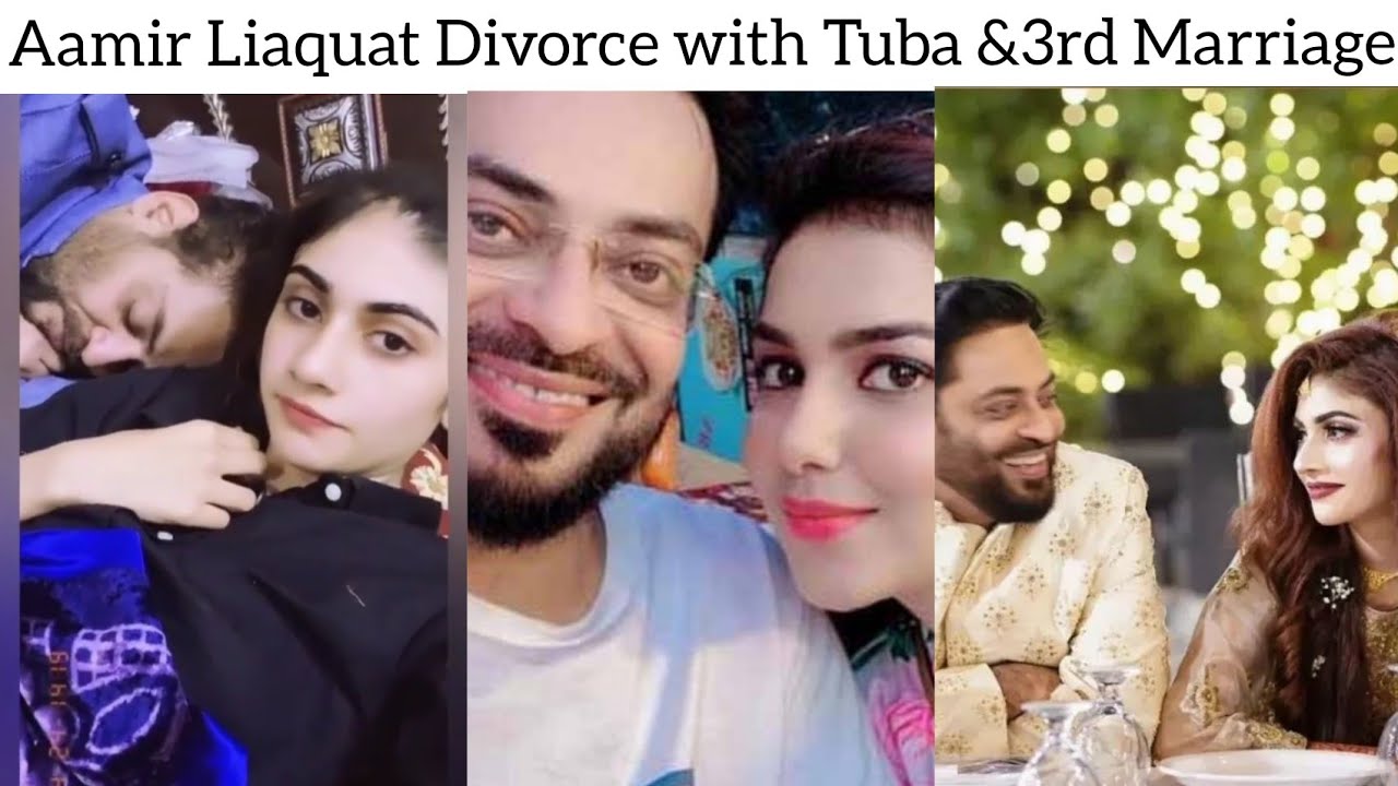 Dr Aamir Liaquat Divorce With Tuba& 3rd Marriage with Dania Shah