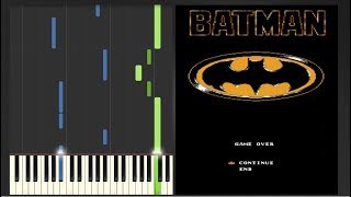 Batman (NES) - Game Over [Piano Cover Synthesia Tutorial] screenshot 5