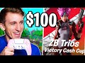 How I Made $100 For Winning a Game.. (ZB Trios Victory Cash Cup)