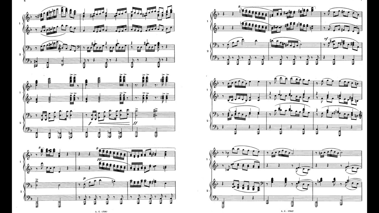 Debussy Le triomphe de Bacchus L.38 CD.33 Piano 4-hands 德布西酒神