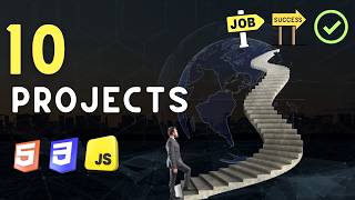 Build Top 10 Best HTML CSS JavaScript Projects for Your Portfolio | Perfect for Beginners in Hindi