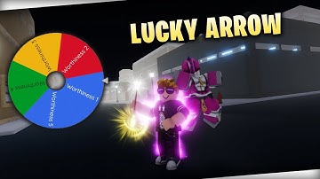 [YBA] Using A Lucky Arrow But Worthiness Gets Spinned [Roblox]