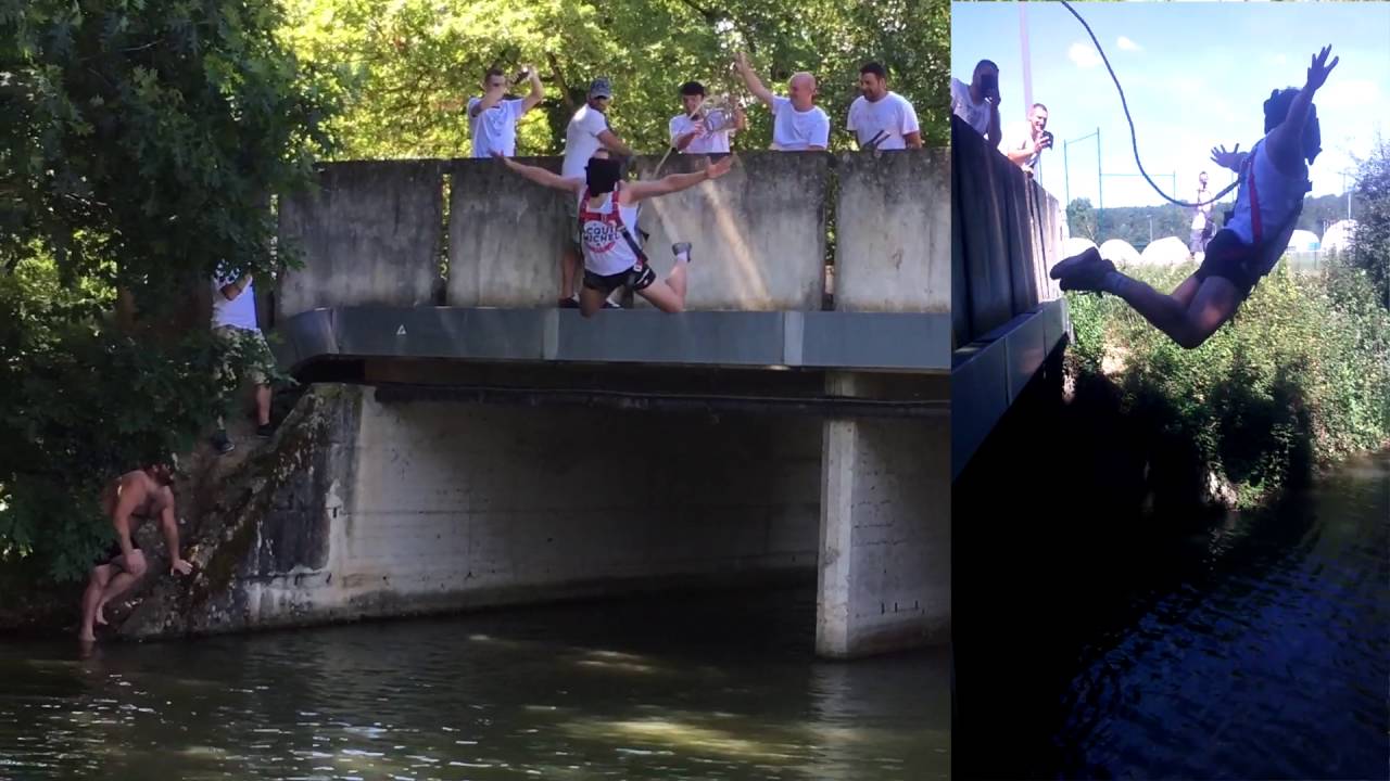 EDVG enterrement de vie de garçon, faux saut à l'élastique