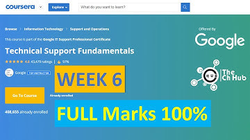 Technical Support Fundamentals by Google IT Support | Week 6 | Quiz Solutions | Coursera | 2020