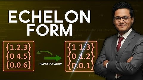 Row Echelon Form: Step-by-Step Guide for 3x3 Matrices || How to Get a Matrix into Echelon Form 