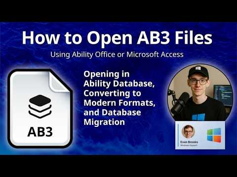 How to Open AB3 Files (Ability Office 3 Database)