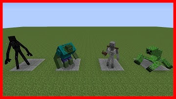how to spawn secret mutant mobs? | Minecraft