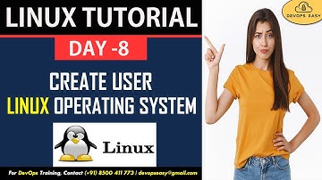 How To Create User In Linux | Linux Tutorial | Linux for Devops | Linux Day 8 || Devops Easy