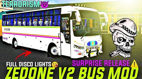 NEW ONNESS ZEDONE V2 BUS MOD | BUS SIMULATOR INDONESIA | BUSSID MOD | #bussid #bus #disco