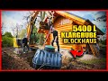 Naturenshne klrgrube  eine 5400 liter zisterne frs blockhaus  home build solution