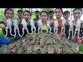 Amazing cooking 30 kg frogs grilled with fish sauce recipe  frog gilled recipe
