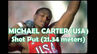 MICHAEL CARTER (USA) Shot Put (21.34 meters)