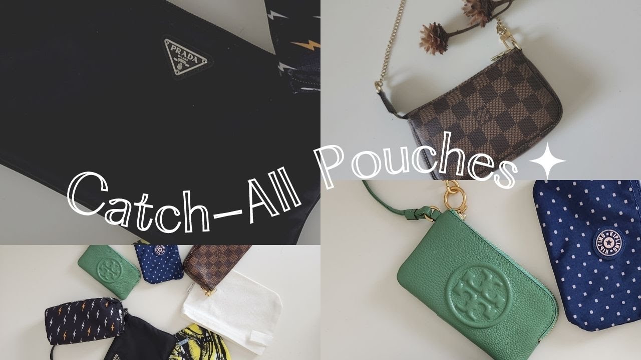 Catch-all Pouch Comparison Louis Vuitton, Prada, Kipling