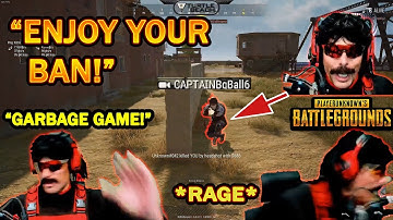 DrDisrespect LOSES IT in RAGE at STREAM SNIPERS & Reports ALL of Them in PUBG! (HILARIOUS)