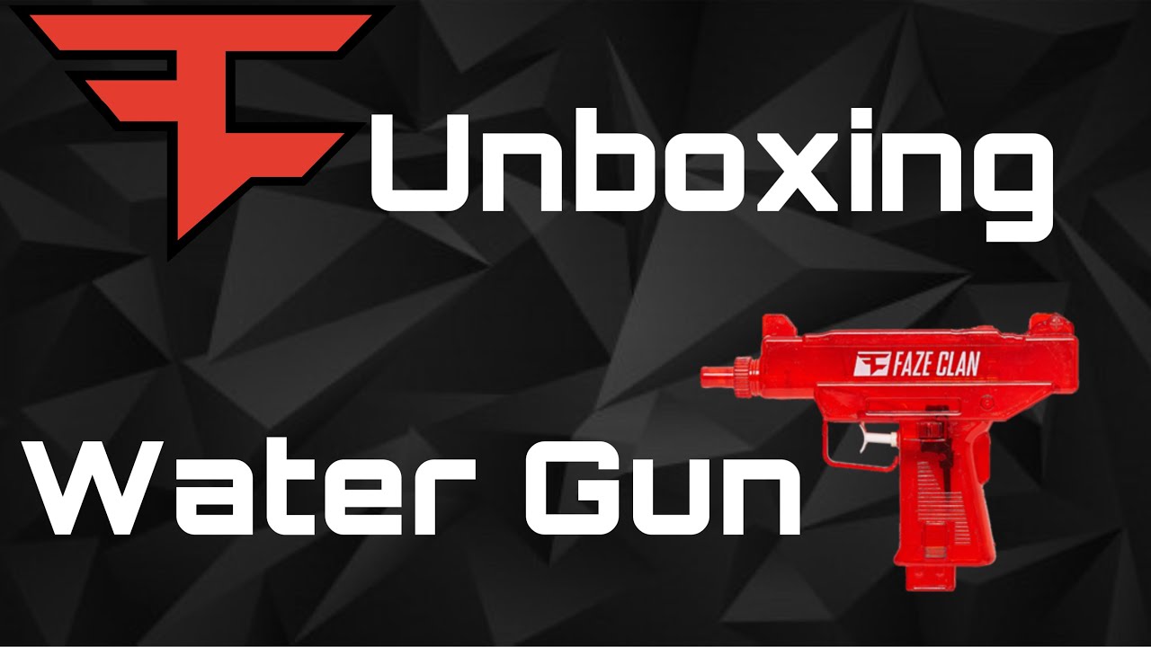 Unboxing Limited Edition Faze Clan water gun