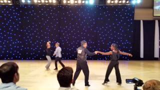 Erica Smith &  Winston Colon-Moran ~ 3rd Place Pro-Am Hustle Intermediate ~ Swing Fling 2014