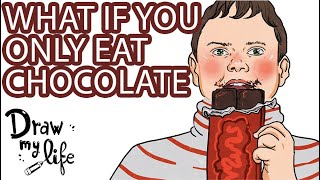 WHAT HAPPENS IF you only EAT CHOCOLATE?🍫😋 | Draw My Life