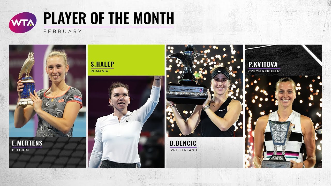 wimbledon femme Player of the Month finalists | February 2019