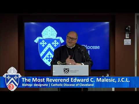 Catholic Diocese of Cleveland introduces new Bishop Edward C. Malesic Press Conference
