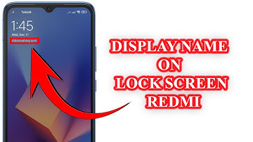 How to put owner name on lock screen on Redmi 10 c