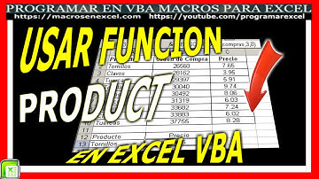 137 ❤️ Como MULTIPLICAR 🔥 VALORES Usando WorksheetFunction PRODUCT