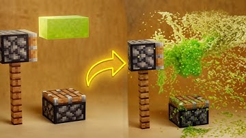 The Most Satisfying Minecraft 3D Liquid Simulation  | Water Physics, Honey  & more
