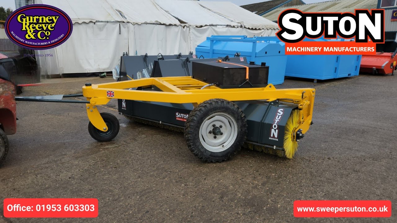 Suton Towbrush - A Towable Sweeper With Wheel Drive. - YouTube