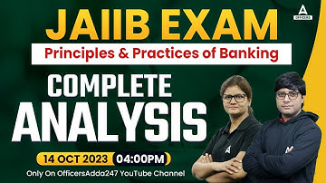 JAIIB Exam Analysis 2023 | Principles and Practices of Banking | PPB Paper Analysis | JAIIB Oct 2023