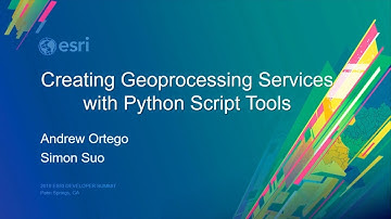 Creating Geoprocessing Services with Python Script Tools