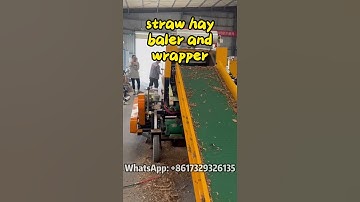 Straw Baler and Wrapper in Action – Fast and Efficient Baling! #straw #hay #silage #hay #farming