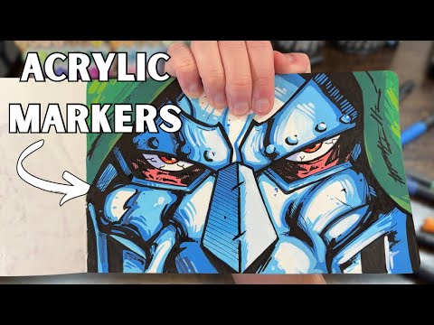 Everything I Know About Colouring With ACRYLIC MARKERS!!
