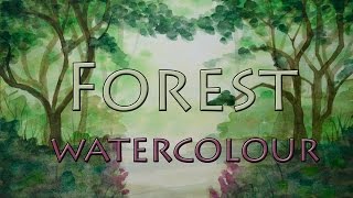 Forest Watercolour Speedpainting