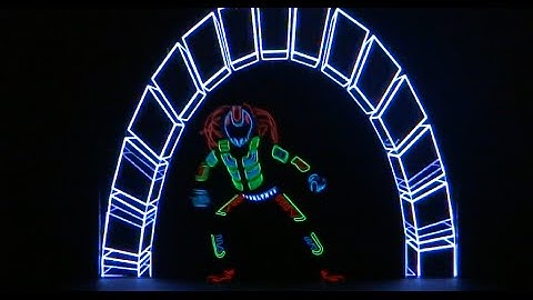Video Projection Mapping | Tron Led Dance in India by Skeleton Dance Crew