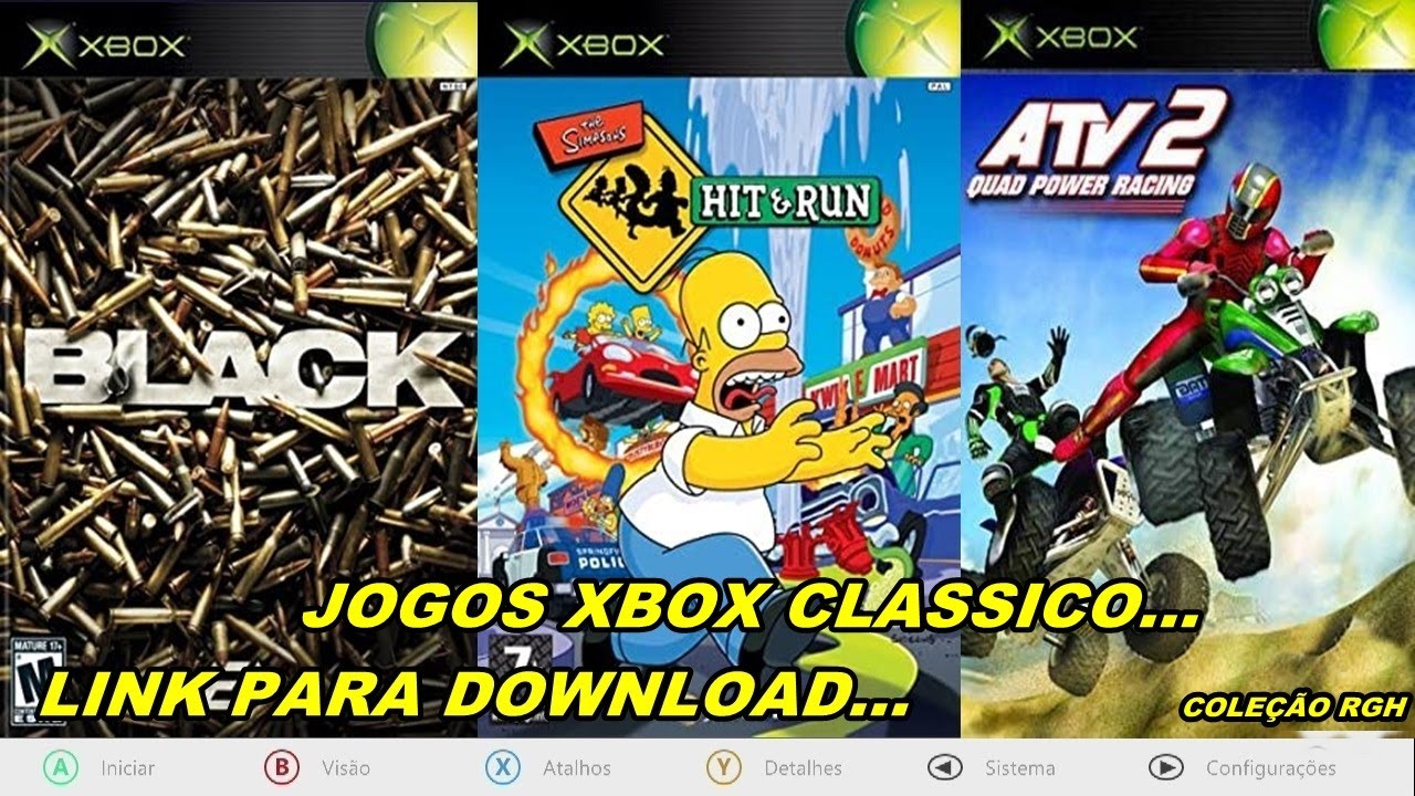 PACK 3 JOGOS XBOX CLASSICO PARA XBOX 360 RGH - DOWNLOAD!!! 