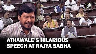 Ramdas Athawale makes Rajya Sabha MPs burst into laughter in his iconic ‘poetic’ style