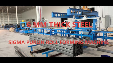 6MM THICK Sigma Beam Roll Forming: Heavy-Duty C/Z/Sigma Purlin Line in Action (Precision 6 mm steel)